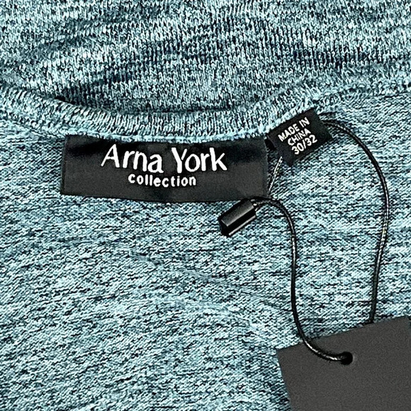 Arna York Collection Top Women 30/32 Bell Sleeve Jade‎ Tunic Knit NEW - Picture 3 of 5
